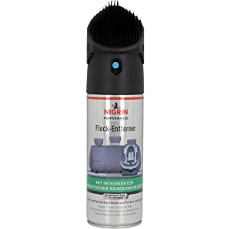 NIGRIN Performance Fleck-Entferner, Textilreiniger für Auto Innenraum, mit integriertem Bürstenkopf, 300 ml – Bild 1
