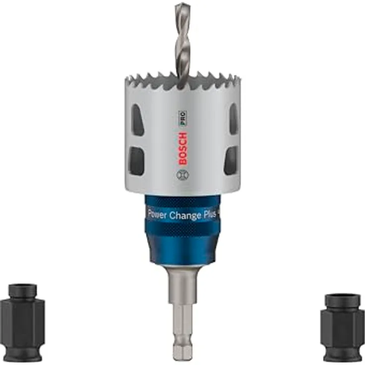 Bosch 5x PRO Multi Material Power Change Plus Starter-Set, Lochsägen & Bohrkronen für Weichholz und Trockenbauwand, Ø 51 mm, Professional Zubehör Bohrmaschine/Schrauber