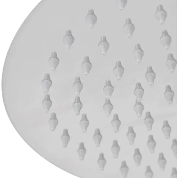 vidaXL Regenduschkopf Regenbrause Edelstahl, Rund 50 cm mit 288 Anti-Kalk-Düsen, wand- und deckenmontierbar – Bild 3