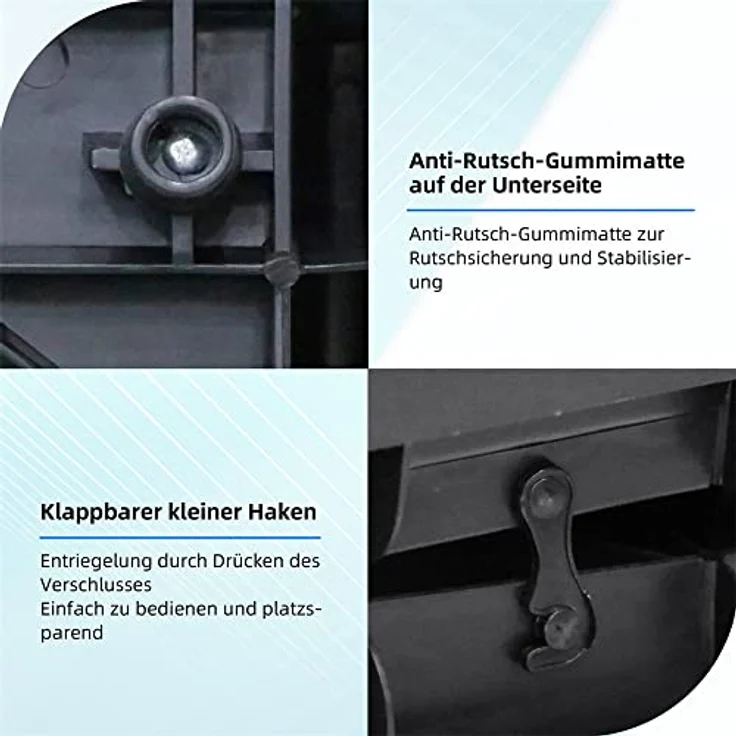 Melko Hunderampe 157,5 x 39,5 x 8,5 cm Kunststoff Hundetreppe mit Anti-Rutsch-Belag, klappbar – Bild 2