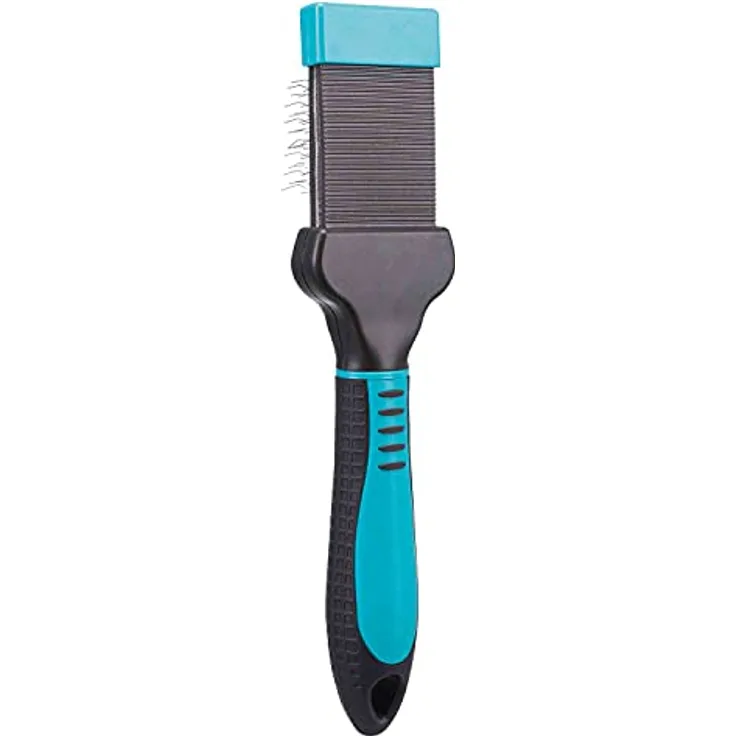 Trixie Flexibler Kopf Weiche Bürste, 20 x 5 cm, 1 Stück - Sanfte Pflege für Top Coat und Base Coat, Extra weiche Draht Borsten, Kunststoff Material, Schwarz