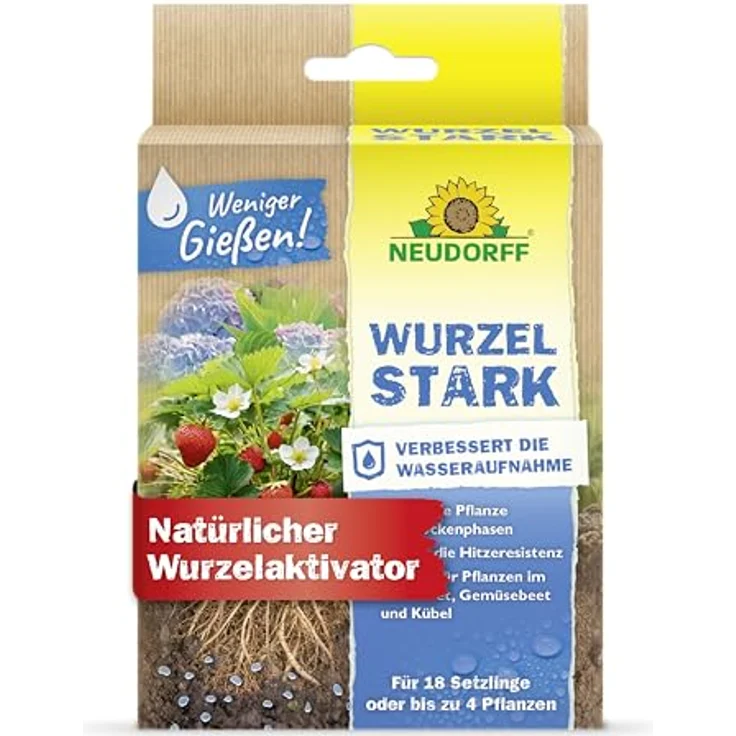 Neudorff Wurzelstark, Pflanzenstärkungsmittel für schnelles Wurzelwachstum, 36 g, optimal für weniger Gießen und Düngerausnutzung – Bild 1