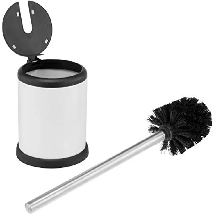 bremermann WC-Garnitur mit Automatik-Deckel, Edelstahl & Kunststoff, (weiß) – Bild 4