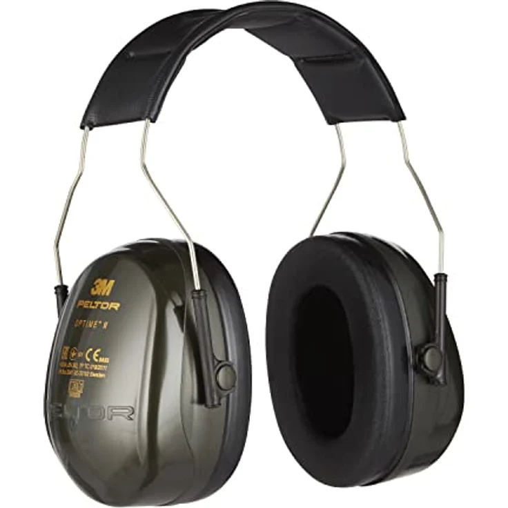 3M Peltor Optime II Komfort-Kapselgehörschutz H520A, 1 pro Packung (94 – 105 dB), H520AC1, Schwarz – Bild 1