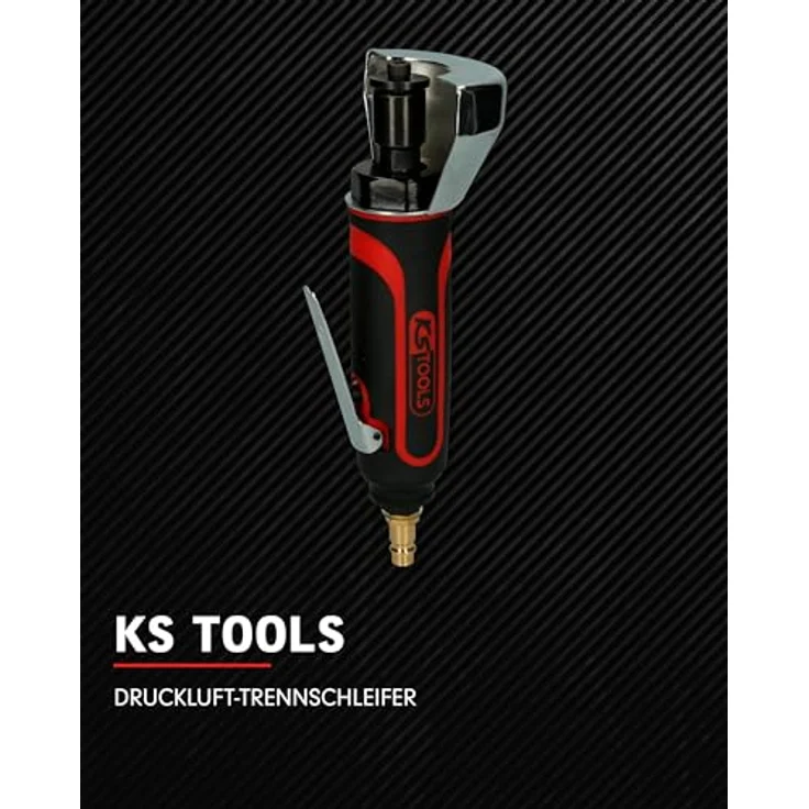 KSTOOLS Druckluft-Trennschleifer, 23.000 U/min, ergonomisches Design, stufenloser Geschwindigkeitsregler, für Trennscheiben bis Ø 75 mm, Sicherheitsabdeckung – Bild 2