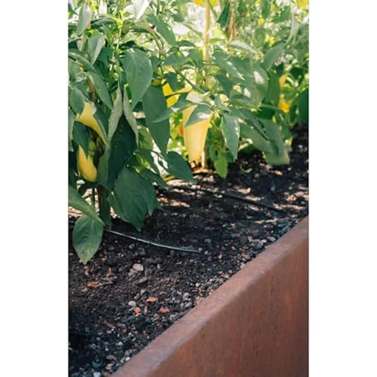 GEKA Bewässerungssystem Drip System, automatisches Bewässerungsset für Gemüse- und Blumenbeete, wassersparend, selbstreinigendes Tropfrohr, 15 m Versorgungs- und Tropfrohr – Bild 7