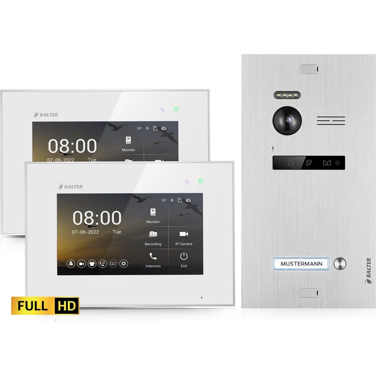 Balter Video-Türsprechanlage EVO HD (Einfamilienhaus, Komplettset, Full HD Kamera) – Bild 1