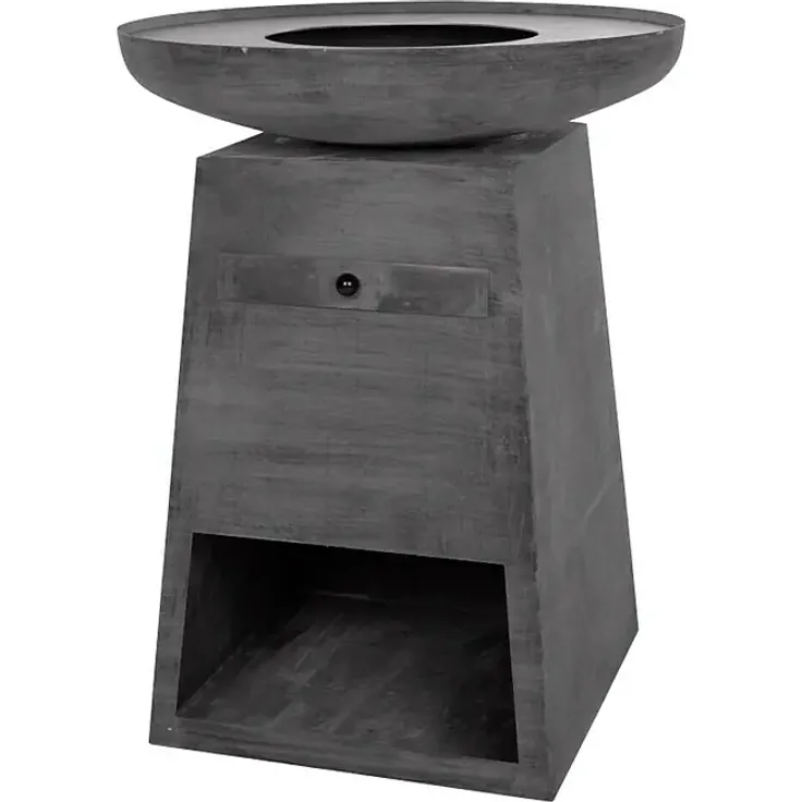 RedFire Plancha-Grill Orion, vielseitig einsetzbar als Grill und Feuerschale, Ø 80 cm, Schwarz