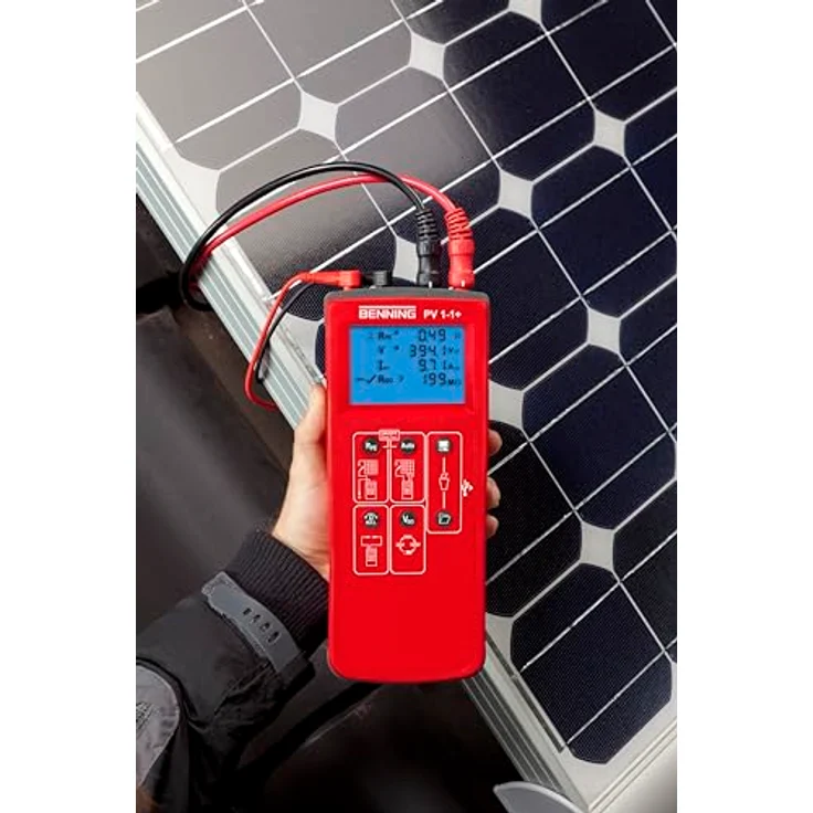 Benning PV 1-1+, Multimeter mit CAT III 300V, CAT I 1000V, optimierter Überlastschutz und Gummischutzgehäuse – Bild 4