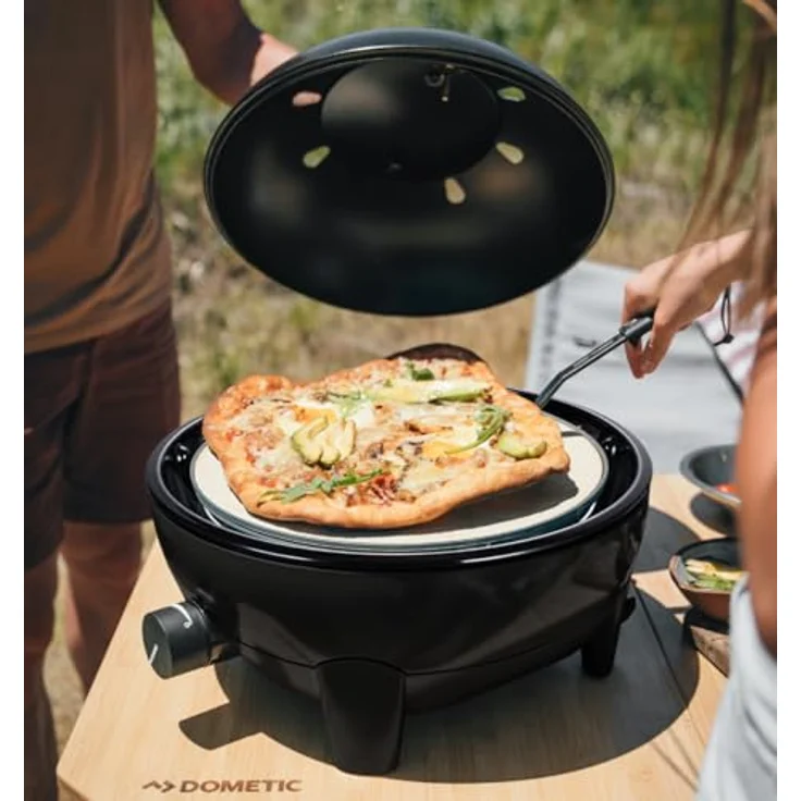 Cadac Glamp Chef 40 Gasgrill Campinggrill ø 40 cm, trendig und vielseitig, Schwarz – Bild 4