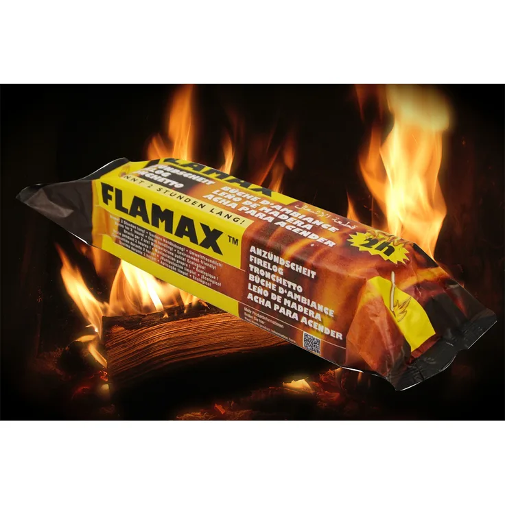 Flamax Kaminscheit Classic 1,1Kg 18400, zum Verbrennen im Kamin, einfach anzündbar, 2 Stunden Brenndauer, Thüringen