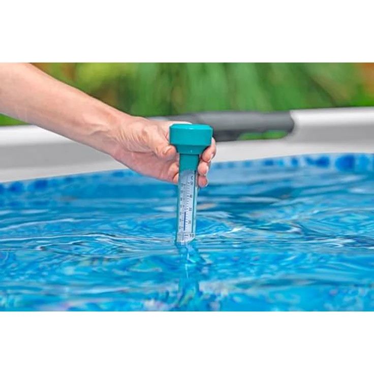 Bestway Flowclear Dosierschwimmer Thermo-Set, schwimmendes Poolthermometer mit 12,5 cm Ø zur Wassertemperaturüberwachung und optimalen Wasserpflege – Bild 7
