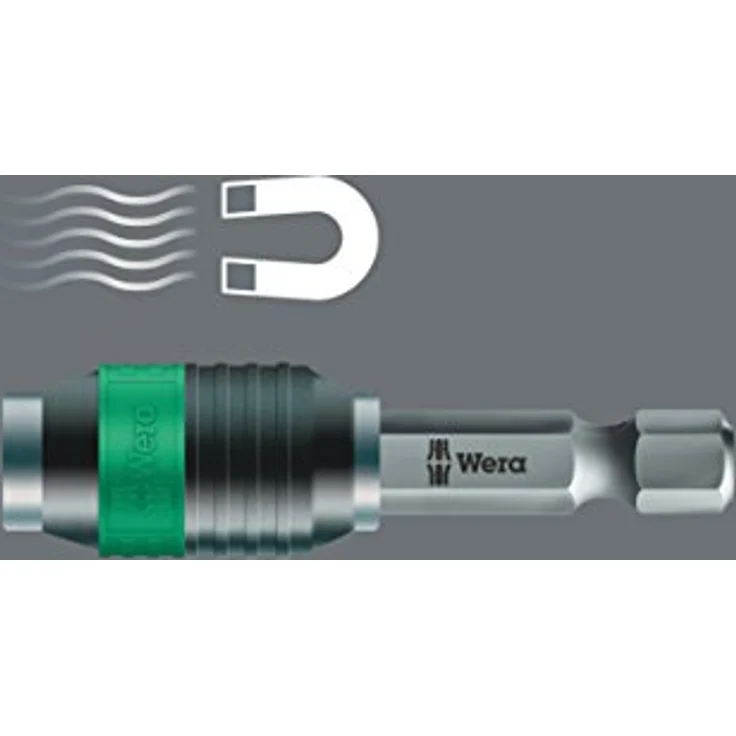 Wera Bithalter 889/4/1 K Rapidaptor, mit blitzschnellem Bitwechsel für 6,3 mm Bits, schwarz – Bild 3