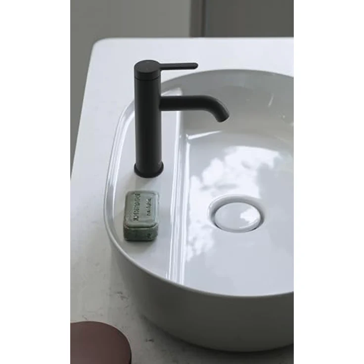 Duravit Luv Quarzsteinkonsole LU9469, 988mm Breite, unempfindlich gegen Feuchtigkeit, Weiß Struktur – Bild 5