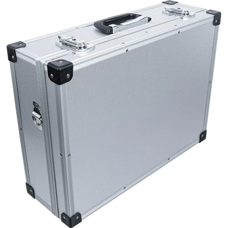 BGS TECHNIC Aluminium Werkzeugkoffer 460 x 340 x 150 mm, mit 4-facher verstellbarer Unterteilung und Tragegurten – Bild 5