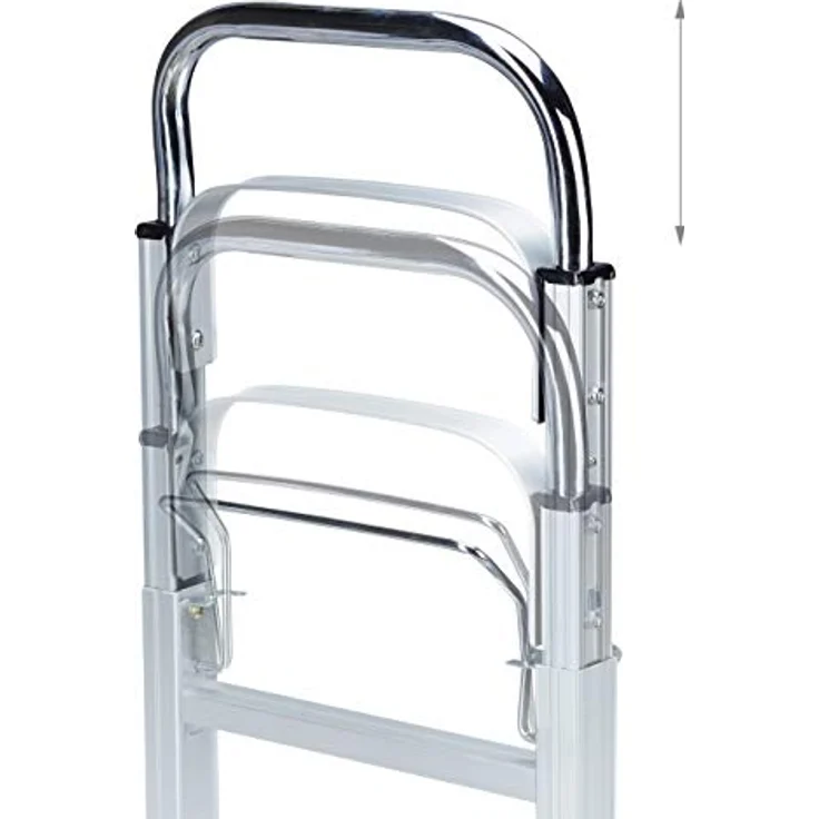 Relaxdays Sackkarre bis 200 kg Traglast, multifunktionale Transportkarre, leicht, Profi, Metall, silber – Bild 6