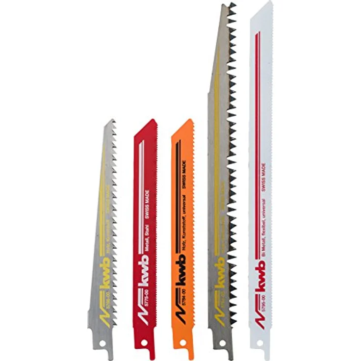 kwb Säbelsägeblatt-Satz für Holz und Metall - Sägeblatt-Set, 5-teilig – Bild 2