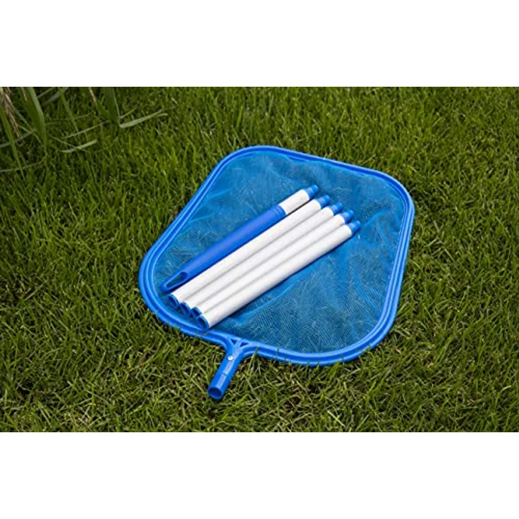 Steinbach Poolreinigung Laubkescher, mit Alustange 150 cm, blau, 240 x 320 mm, 061108 – Bild 7