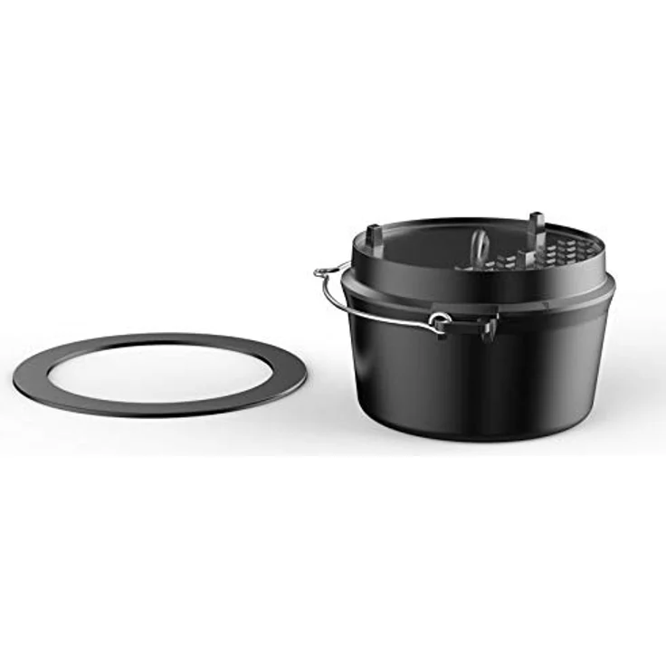tepro Grillzubehör Guss-Dutch-Oven-Einleger, Rost-in-Rost System rund 57 cm Ø – Bild 3