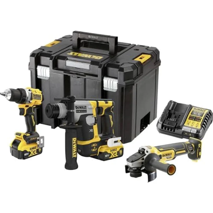 DeWalt - Kit de 3-Werkzeug XR 18 V 5 Ah bürstenloser Schrauber DCD800 + SDS Plus Bohrer DCH172 + Winkelschleifer DCG405-DCK355P2T-QW, Akku-Technologie, überzeugende Leistungsfähigkeit – Bild 2