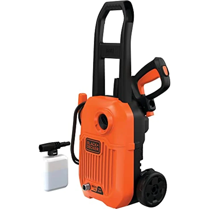 Black & Decker Hochdruckreiniger BD UNTERLEGSCHEIBE 1300W BDBEPW1300L, 110 bar, kompakt, orange, USB-Stromversorgung – Bild 1