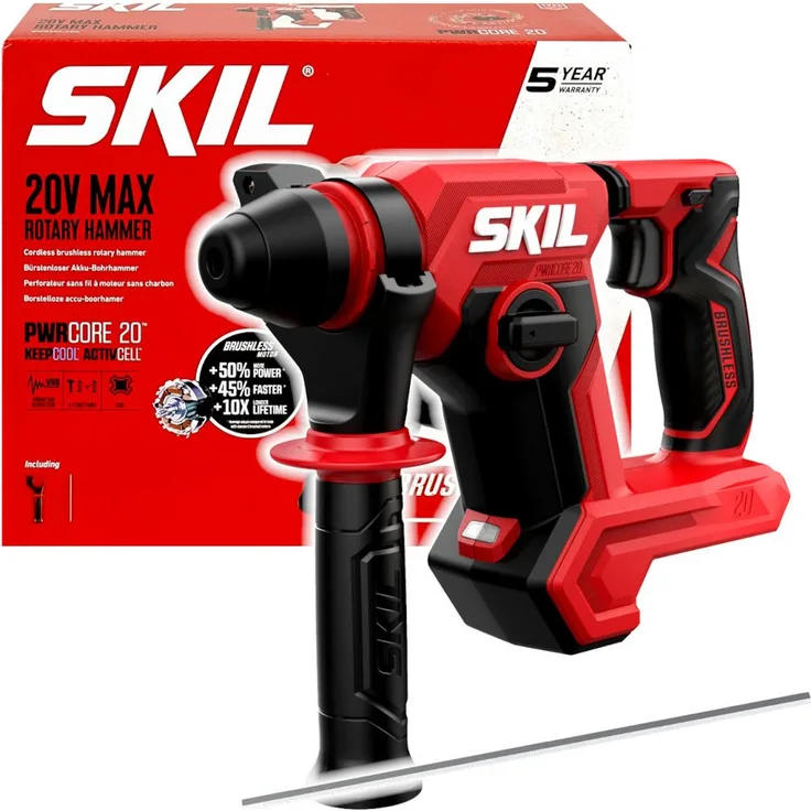 SKIL Akku-Bohrhammer 20V 3821 CA, SDS-plus, 1,5J Schlagenergie, bürstenlos, ohne Batteriebox