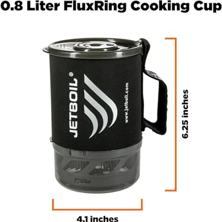 Jetboil MicroMo, Gaskocher mit 0,8 L FluxRing-Topf, stufenloser Regler und Piezozündung, leicht und kompakt – Bild 3