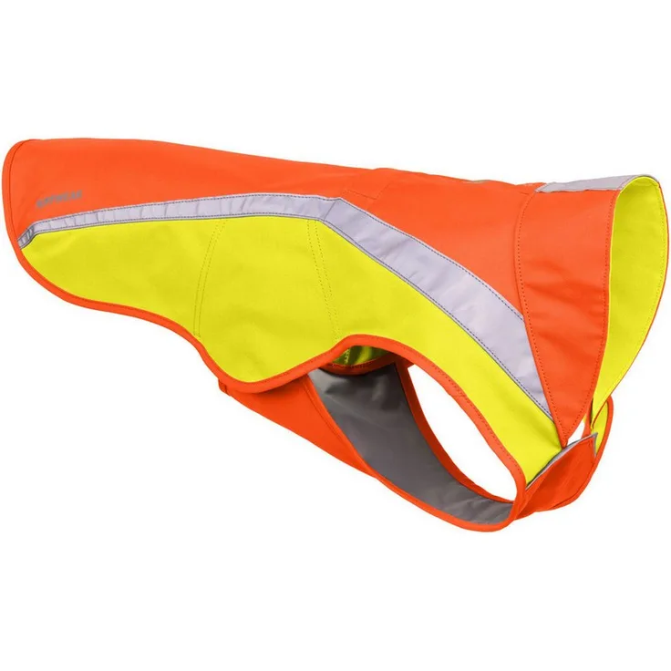 Ruffwear Hundejacke LUMENGLOW™ HI-VIS DOG JACKET 0577-850, Blaze Orange, Reflektierende Seitenteile