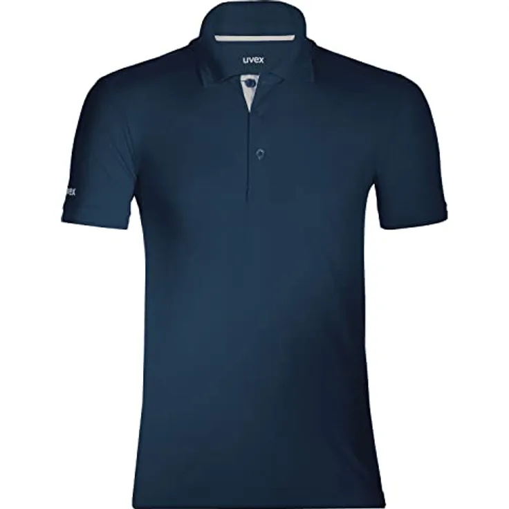 Uvex Unisex-Arbeits Workwear - Navy Poloshirt - aus Tencel-Gewebe M
