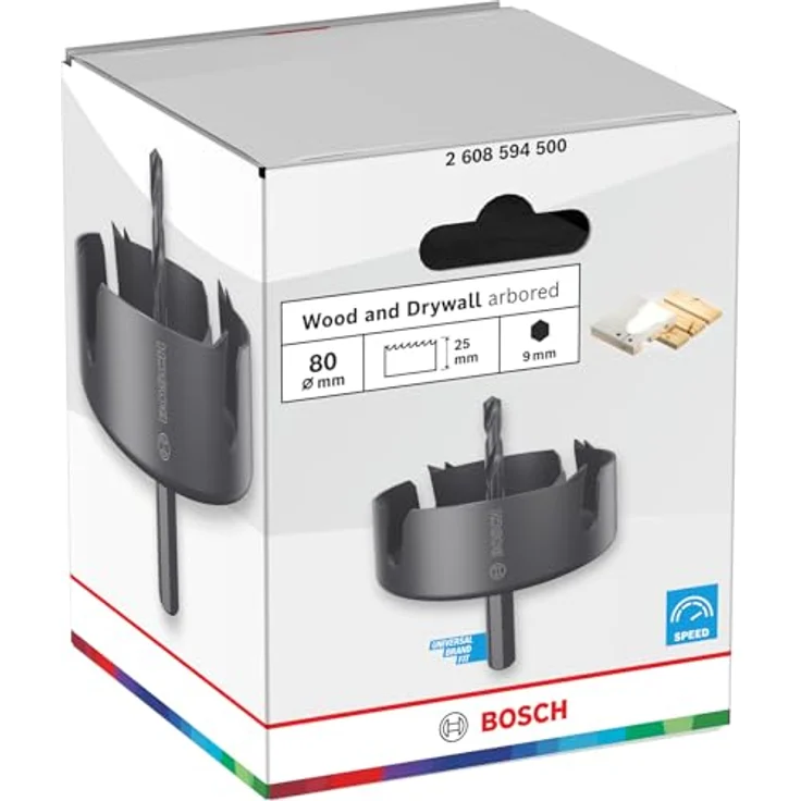 Bosch Lochsäge für Holz und Trockenbauwände, Ø 80 mm, Professional Zubehör für Bohrmaschine mit Sechskantschaft – Bild 2