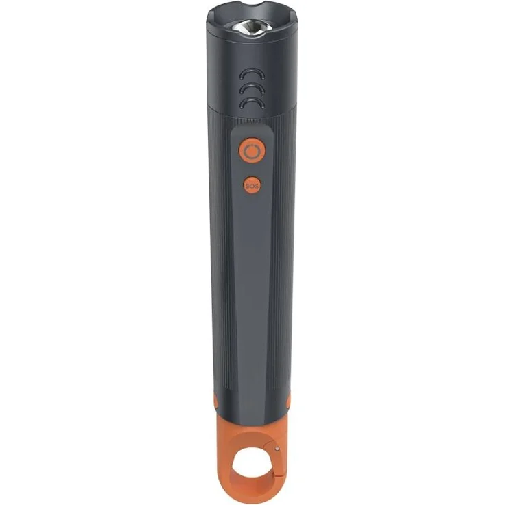 Hama FLX600 LED-Taschenlampe, stoßfest, Aluminium, 4 Modi + SOS, Zoom, mit Batterien – Bild 1