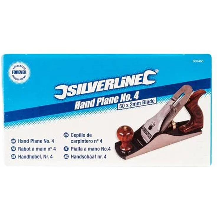 Silverline 633465 Handhobel, Nr. 4 Hobelmesser: 50 x 2 mm - Preisvergleich – Bild 4