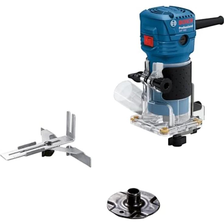Bosch Kanten-Laminatfräse GLF 55-6, 550W Motor, 33.000 min⁻¹, transparentes Gehäuse, 1.4 kg – Bild 1