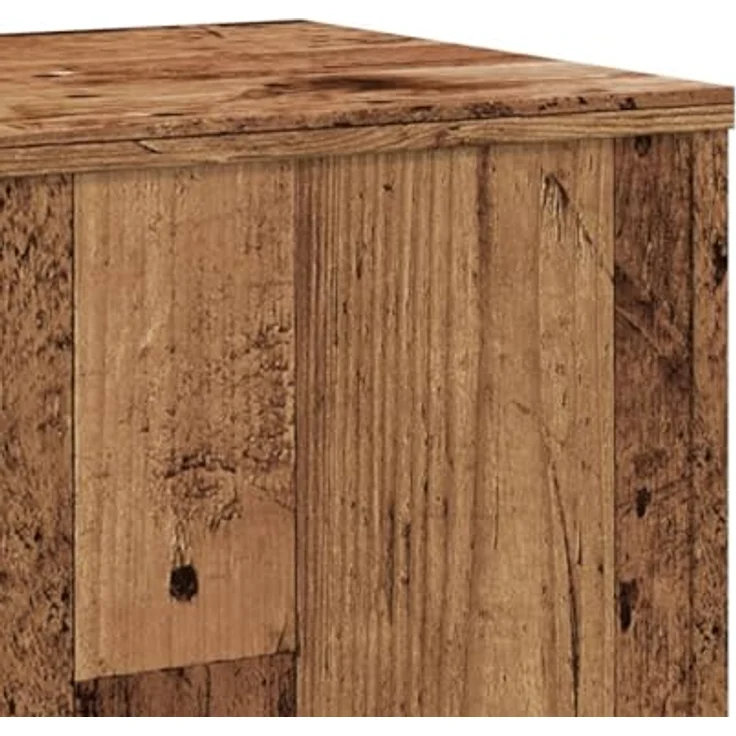 vidaXL Blumenständer Pflanzenständer 2 Stk Altholz-Optik 33x33x100 cm - Stabile Oberplatte & Zeitloses Design – Bild 8