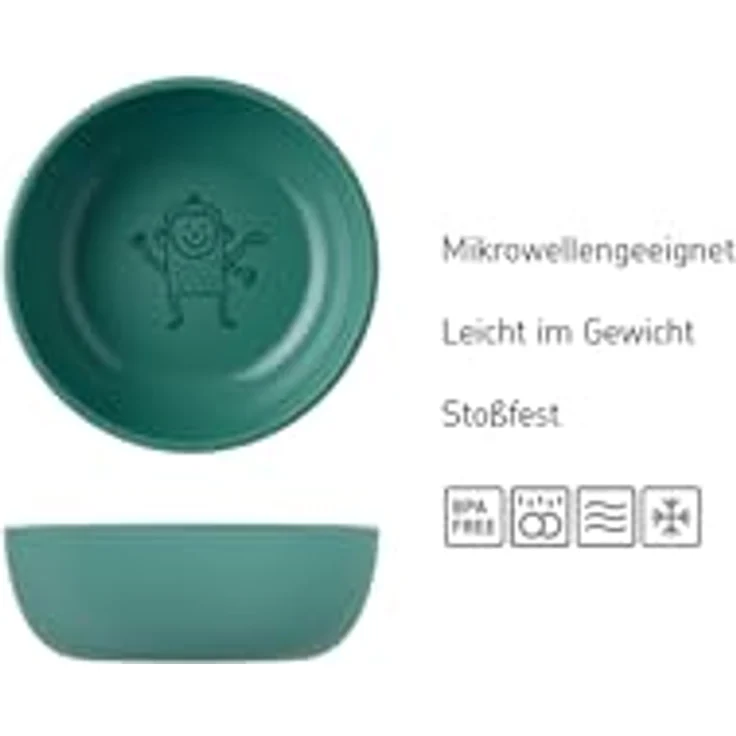 Mepal – Kinderschale Mio – Kinder Geschirr – Gut für Brei, Joghurt und Suppe – Mikrowellentauglich – Spülmaschinengeeignet – BPA frei – 300ml – Sailors Bay – Bild 2