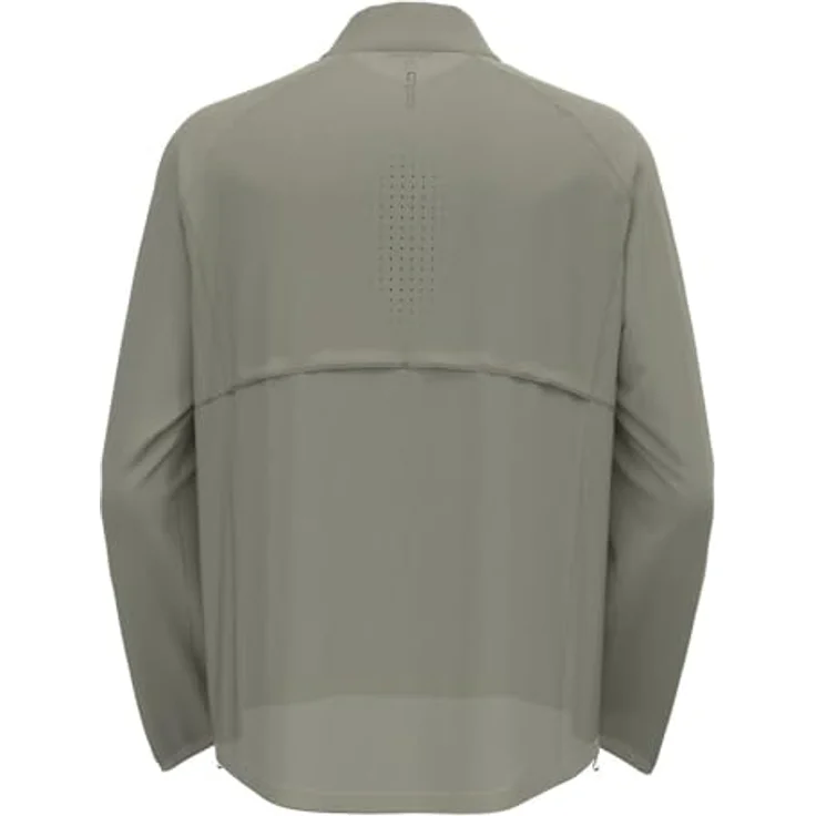 Odlo Zeroweight Jacket, Herren Laufjacke, ultraleicht, wind- und wasserabweisend, atmet - Grau, Größe L – Bild 2