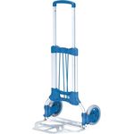 FETRA Paketroller klappbar, Transportkarren mit 125 kg Traglast und 320 x 480 mm Schaufel, Aluminium-Stahlrohrkonstruktion