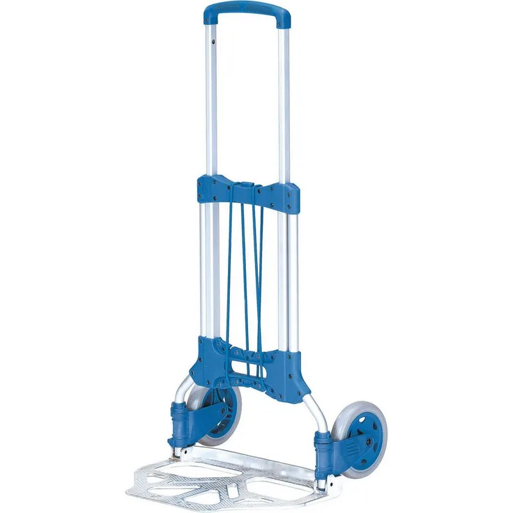 FETRA Paketroller klappbar, Transportkarren mit 125 kg Traglast und 320 x 480 mm Schaufel, Aluminium-Stahlrohrkonstruktion