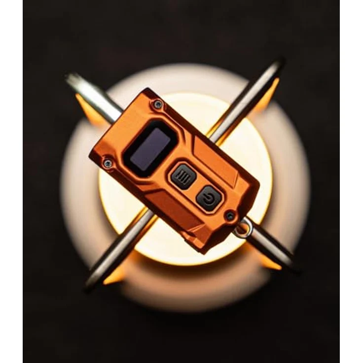 Nitecore Tini 3, kompakte Taschenlampe mit 600 Lumen, OLED-Display und USB-C, orange – Bild 5