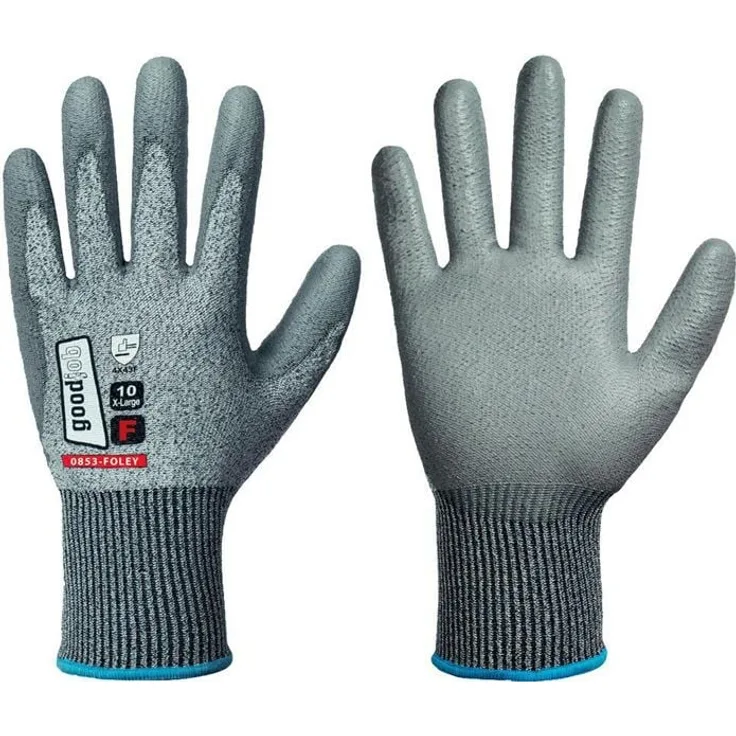 HELMUT FELDTMANN Schnittschutzhandschuhe FOLEY Gr.11 grau, EN 388, EN 21420, PSA II, hoher Tragekomfort, schnittfest F