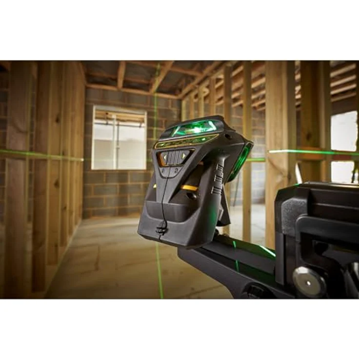 Stanley FatMax Linienlaser X3G (selbstnivellierend, mit grüner Diode und Lasersichtbrille, 3x 360°Linien, Genauigkeit: 3mm-10m, inkl. Ladegerät und Transportkoffer, bis 60 m mit Detektor) FMHT1-77356 – Bild 7
