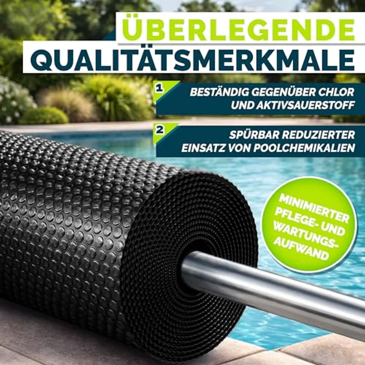 tillvex® Premium Pool Solarabdeckplane 400 µm Rechteckig 700x400 cm | Solarfolie Wärmeplane zuschneidbar | Solarplane Solarabdeckung | Poolheizung Poolsolarplane für Wassererwärmung – Bild 5