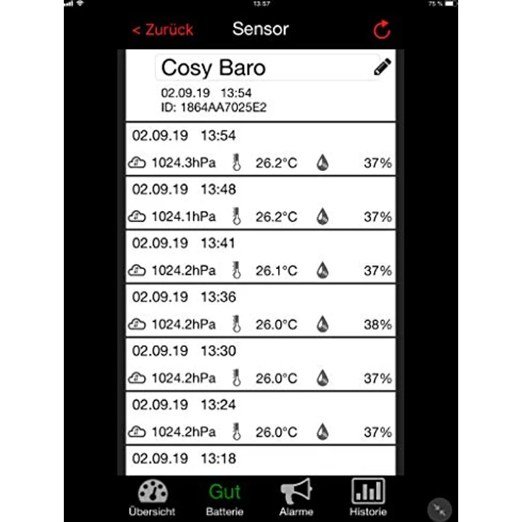 TFA Cosy Baro, Funk-Wetterstation mit digitalem Barometer, Thermometer und Hygrometer, Schwarz, SmartHome-fähig – Bild 7