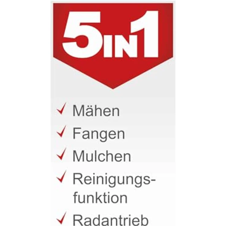 Scheppach RM420A, Benzin Rasenmäher 3,3PS 5in1 mit Antrieb, Schnittbreite 42cm, inkl. 0,6 L Öl – Bild 4