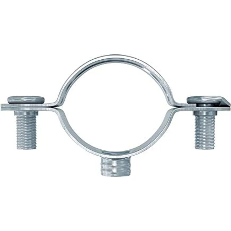 Fischer 60192 Schraubabstandsschelle AM 22, Metall-Schelle zur Befestigung von Stahlpanzerrohren und Elektrokabeln, 50 Stück