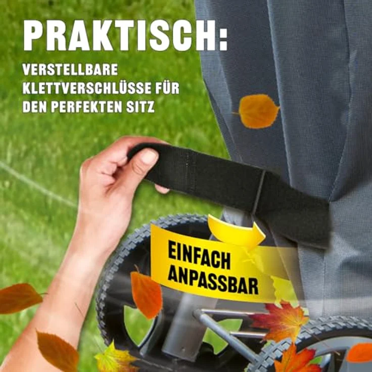 LANDMANN Grillabdeckung, grau, 90 x 70 x 70 cm, wetterfest – Bild 6