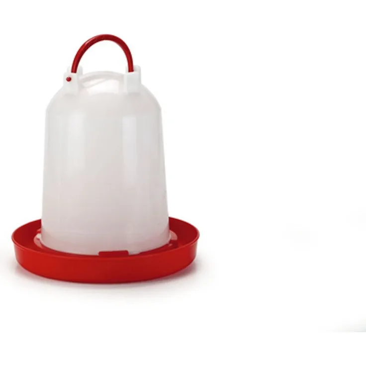 Olba Napf Wassertränke - Vogel - Kunststoff - 6l, weiß