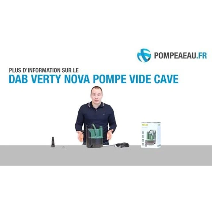 DAB Verty Nova 200 M-A Flachsauger-Tauchpumpe mit 7 m Schlauch, 7.600 L/Std., 300W, Förderhöhe 7 m, Korngröße 5 mm, mit Schwimmer – Bild 5