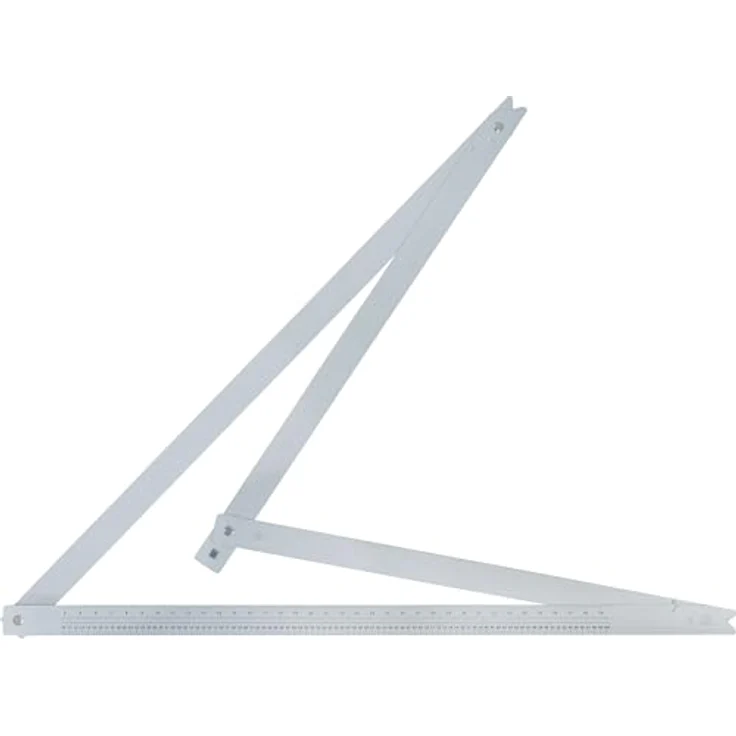 Bauwinkel 1220 x 1220 x 1720 mm klappbar Messwinkel Klappwinkel Winkeldreieck mit Skala – Bild 1