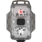 Armytek Crystal Kompakte Multifunktionslampe 4 in 1 mit weißem und rotem Licht Micro USB Aufladbarer (Grau)